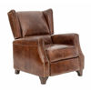 Grampians Aged Leather Reclining Chair - Tan