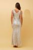 Shelba Sequin Dress - Beige | Caroline K Morgan