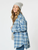 Perisher Check Coat - Cornflower | Threadz