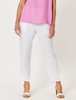 Jersey Waist Linen Pant - White | Gordon Smith