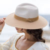 Maui WIde Brim  Fendora Hat - Mix Camel/Camel 58cm (M/L) | Tina M Copenhagen