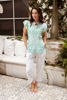 Waterlily Top - Green | Azure & Indigo