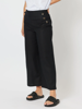 Linen Blend Wide Leg Sailor Pant | Threadz