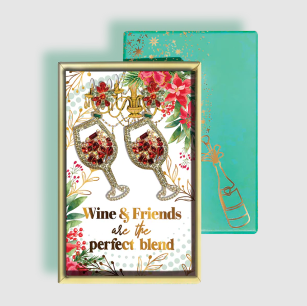 Wine & Friends Red Wine Glasses Earrings | Lisa Pollock