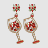 Wine & Friends Red Wine Glasses Earrings | Lisa Pollock