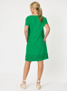 Chic Linen Shift Dress- Emerald | Gordon Smith