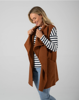 Long Line Boiled Wool Vest - Nutmeg | Seesaw