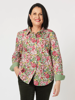 English Rose Cotton Print Shirt - Rose | Gordon Smith