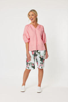 Diana Detail Sleeve Top - Coral  | Gordon Smith