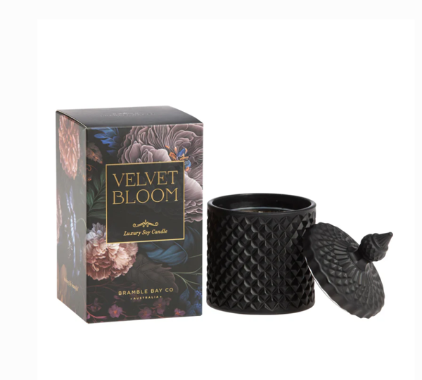 Vintage Floriade Velvet Bloom Candle | Bramble Bay Collection