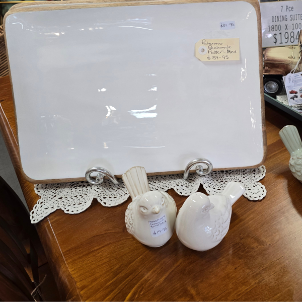 Ceramic Swallows - Cream Set of 2 | Madras Link