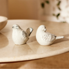 Ceramic Swallows - Cream Set of 2 | Madras Link
