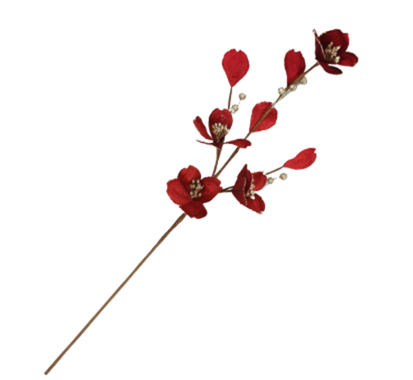 VELVET PETAL -  SPRAY RED | Christmas