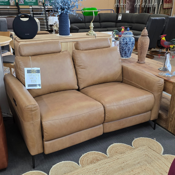 Arlo Electric Recliner 2 Seater Sofa | Luxury Soft Leather