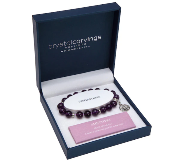 Amethyst Tree of Life | Inspiration Boxed Charm Bracelet