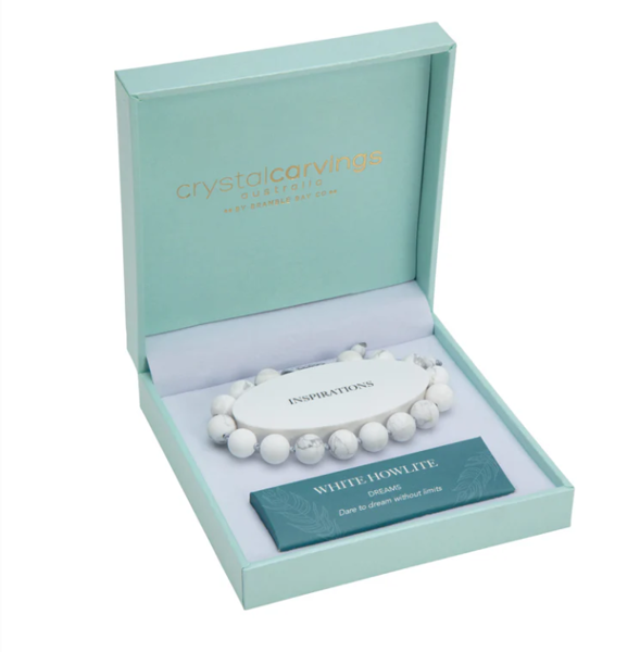 White Howlite Tree Of Life | Inspiration Boxed Charm Bracelet