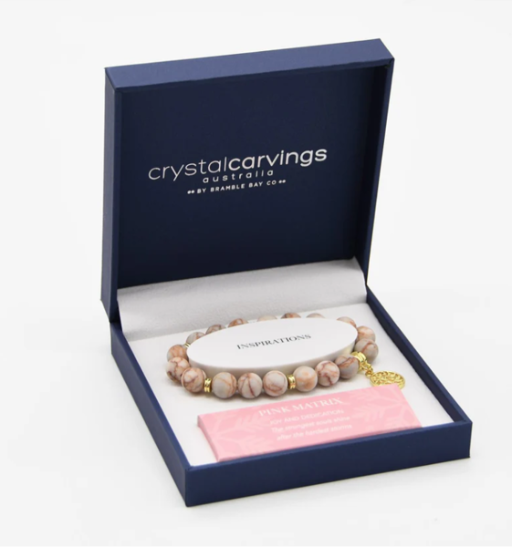 Pink Matrix Tree Of Life | Inspiration Boxed Charm Bracelet