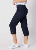 Santorini Cropped Cotton Pant - Navy | Threadz