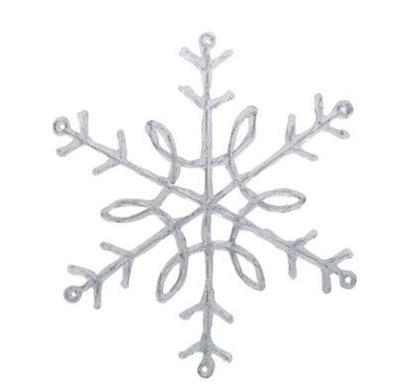 PLASTIC LARGE SNOWFLAKE - CURL | Christmas *Pre Order*
