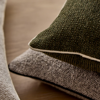 Casey Dark Green Textured Cushion | Madras Link