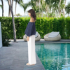 Linen Wide Leg Pant - White | Escape by QC