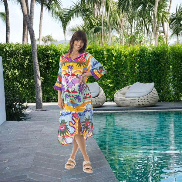 Briana Dress Shirt- Print | Escape by QC