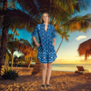 Kumo Tuck Dress - Ocean | Lula Life