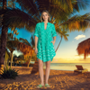 Kumo Tuck Dress - Sea | Lula Life