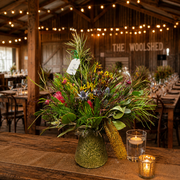 Rustic Native Elegance  | Vintage Jug Arrangement