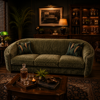 Duomo 3 Seater Sofa | Chenille Sage Fabric