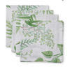 Fern Green/Blue Cotton Napkin Set 4 | Madras Link