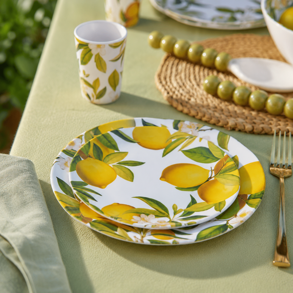 Citrus Grove - Lemon Melamine Small Plate | Madris Link