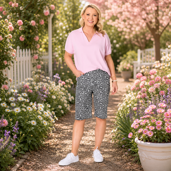 Fairway Polo Top - Pink | Gordon Smith