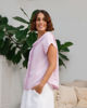 Pleat Front Cowl Neck Top - Pink  Seesaw