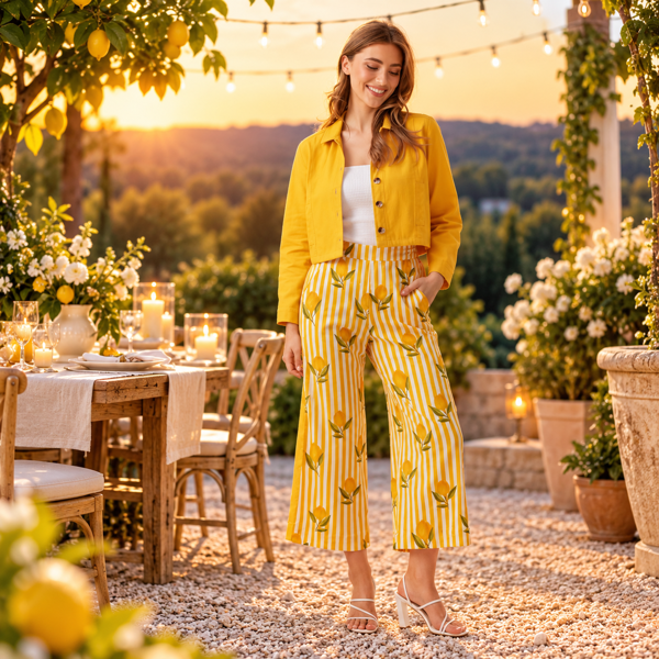 Canvas Jacket with Multi Panels – Yellow | Holmes & Fallon 💛