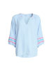 Canopy Ric Rac Top - Pale Blue | Threadz